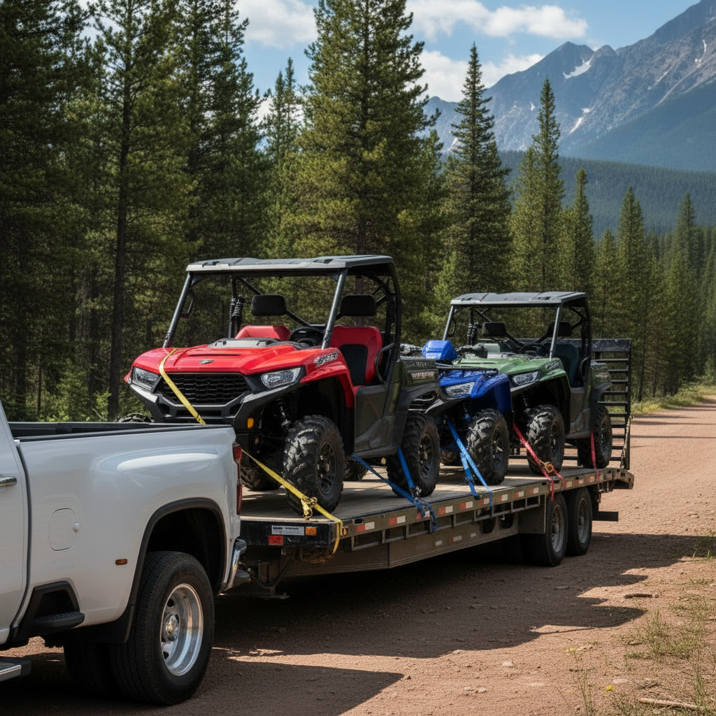 ATV and UTV hauling in Colorado mountains
